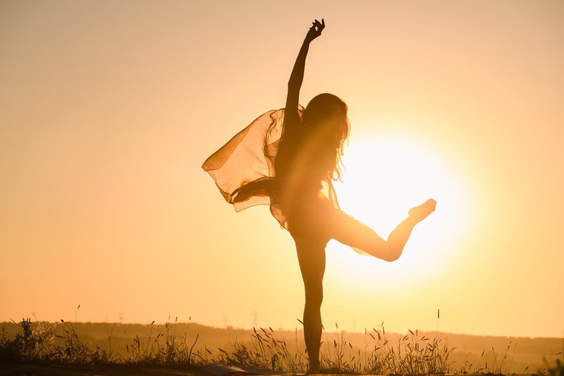 Silhouette against sunset sky